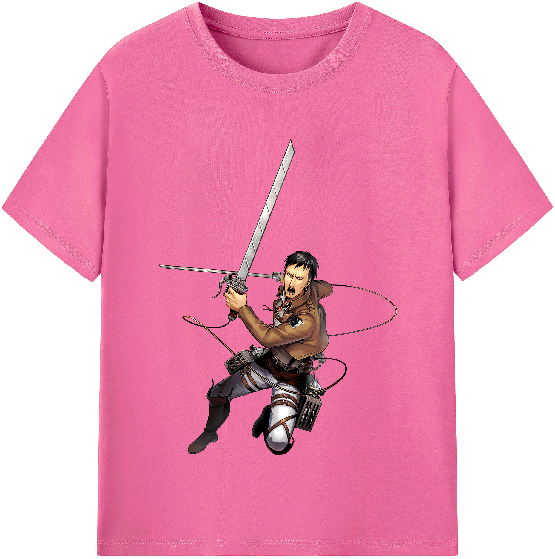 （画像用） 進撃の巨人 Attack on Titan レディースカジュアルプリントTシャツ（綿100％）